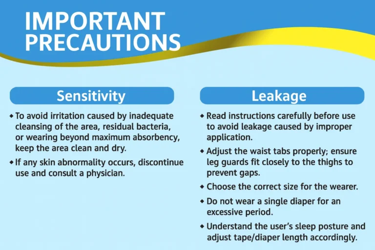 Important precautions on sensitivity, fit, and leak prevention.