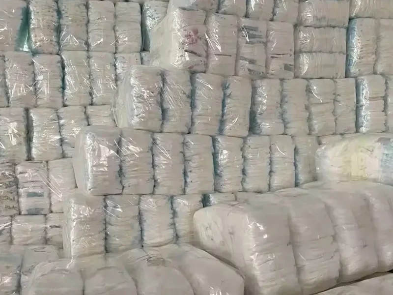 Mixed lots of shrink-wrapped diaper bales used to explain pricing and allocation