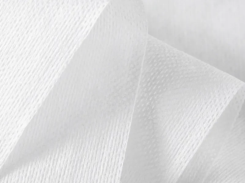 Large-pore breathable mesh topsheet close-up